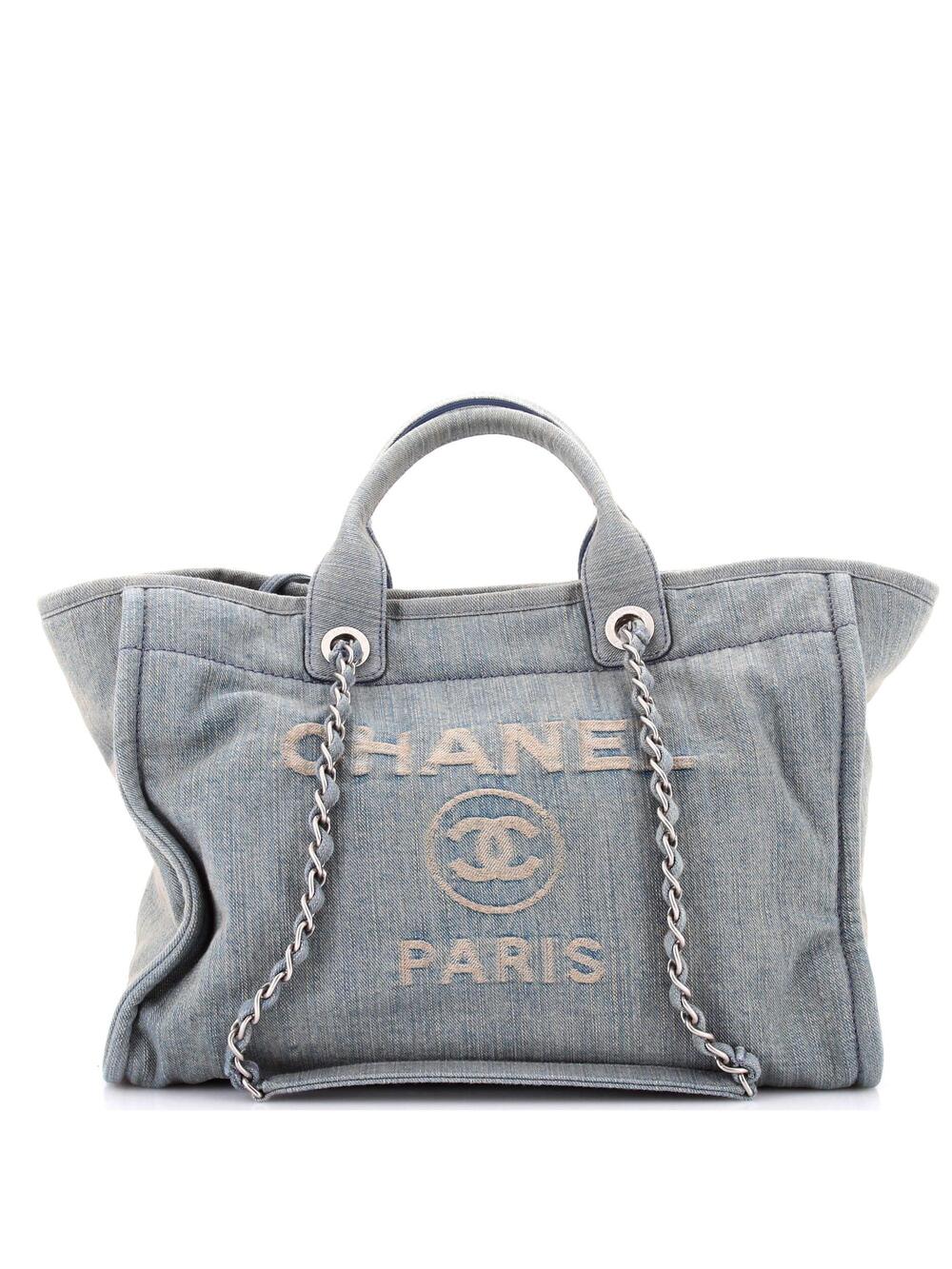 Chanel Deauville Nm Tote Denim Medium #371135C46B